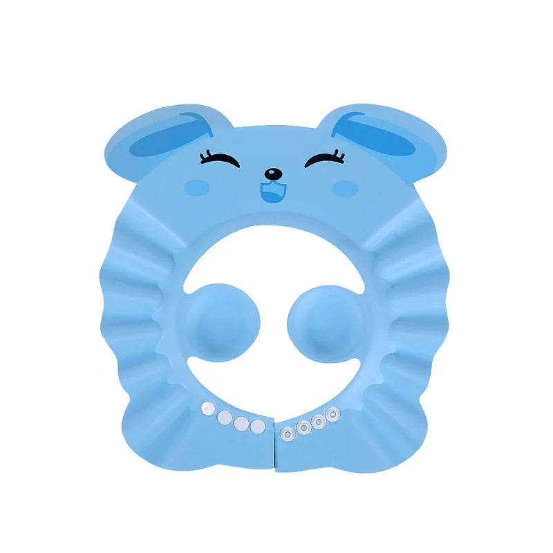 Adjustable Baby Shower Cap – Soft Waterproof Shampoo Hat with Eye & Ear Protection for Kids and Toddlers