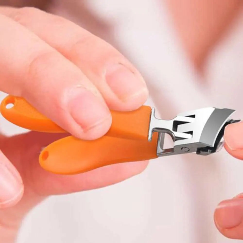 Slanted Nail Clippers, Wide Jaw Opening Anti-Splash Slanted Nail Clipper
