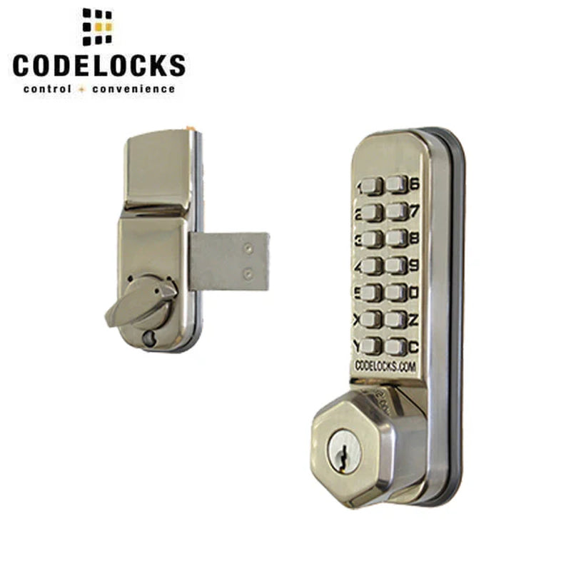 - CL200 - Mechanical Lock - Light Duty - Dual Backset Deadlatch 2 3/4" - 2 3/8" - Surface Deadbolt - Key Override - Optional Finish - Fire Rated - Grade 2