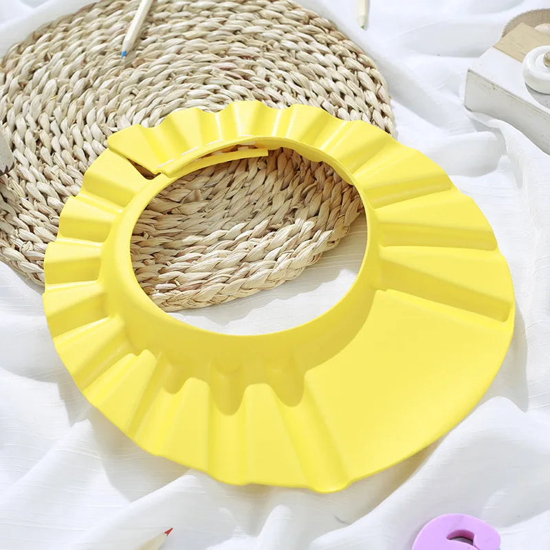 Adjustable Baby Shower Cap – Soft Waterproof Shampoo Hat with Eye & Ear Protection for Kids and Toddlers