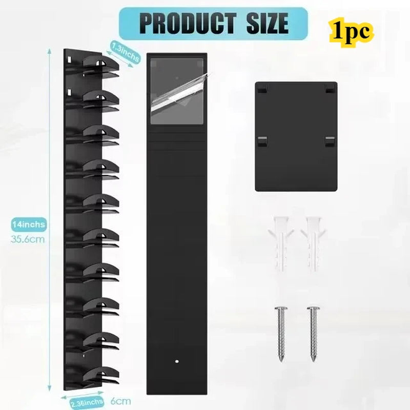 10Grids Wall Mounted Cap Rack Hat Holder Baseball Cap Towel Rack Holder Closet Hanger Storage Organizer Accessories Space Saving