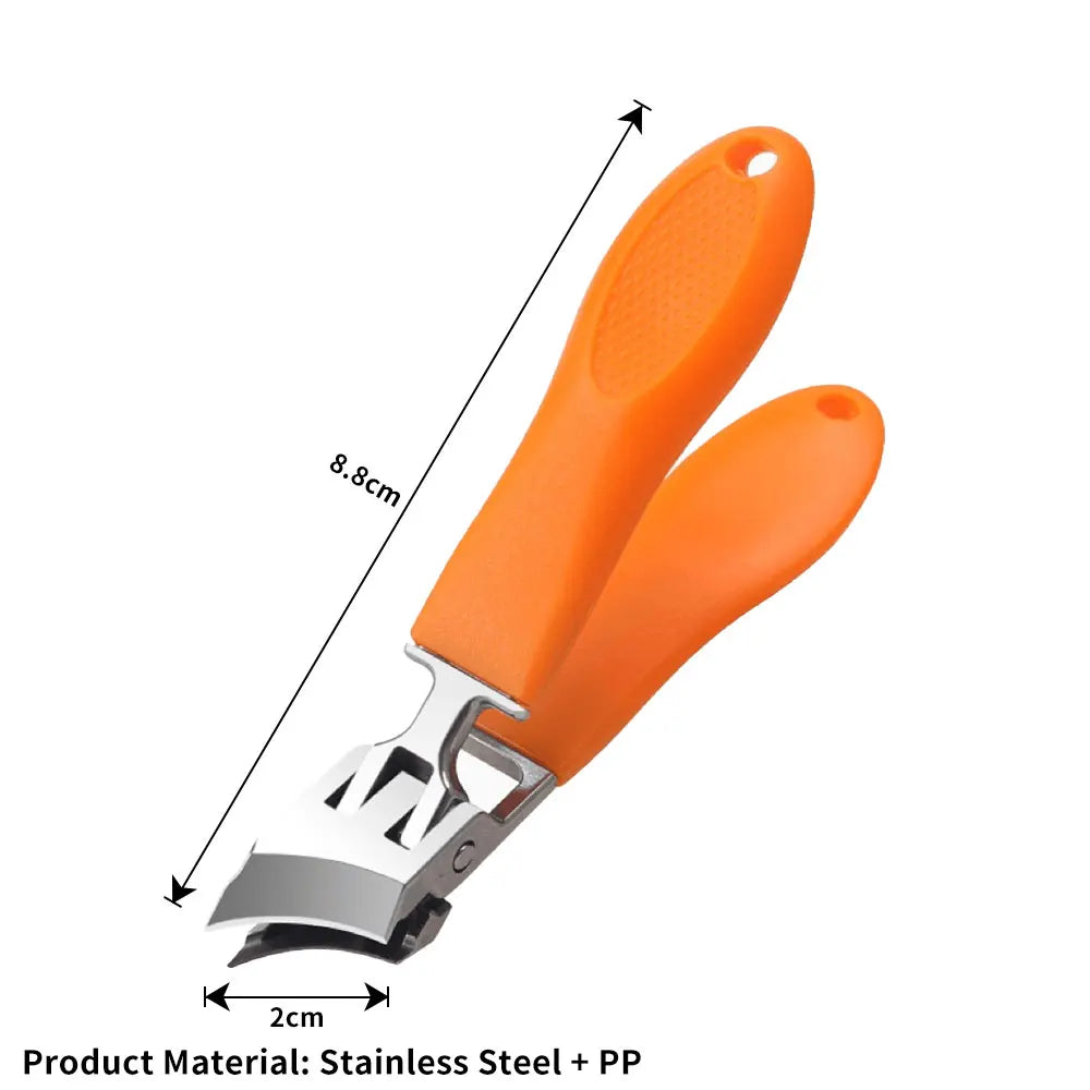 Slanted Nail Clippers, Wide Jaw Opening Anti-Splash Slanted Nail Clipper