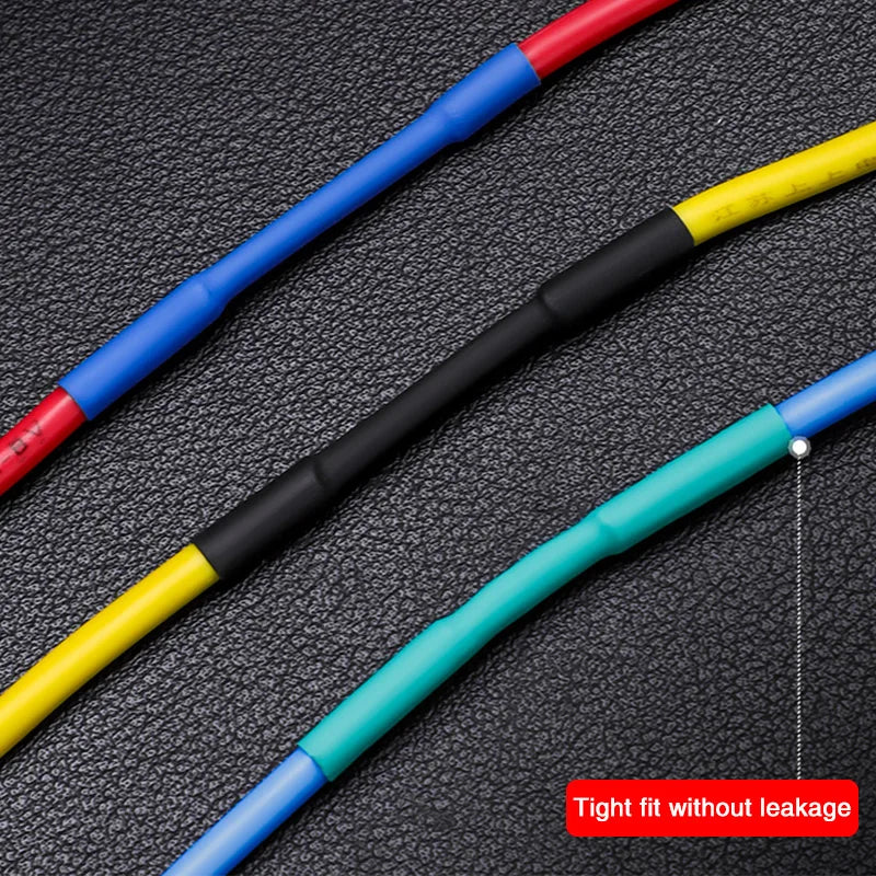 127-800Pcs Heat Shrink Tube Thermoresistant Heat-Shrink Tubing Wrapping Kit Electrical Connection Wire Cable Insulation Sleeving