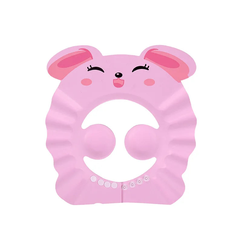 Adjustable Baby Shower Cap – Soft Waterproof Shampoo Hat with Eye & Ear Protection for Kids and Toddlers