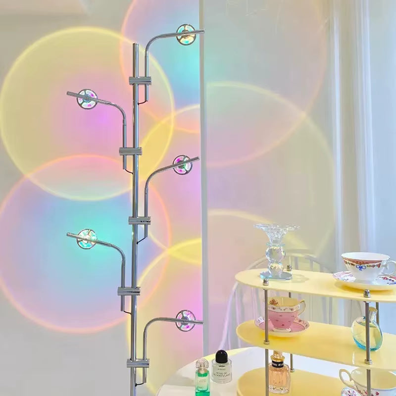 Sunset Lamp Rainbow Atmosphere Night Light Sunset Light for Bedroom Room Decoration Background Wall Sunset Floor Lamp