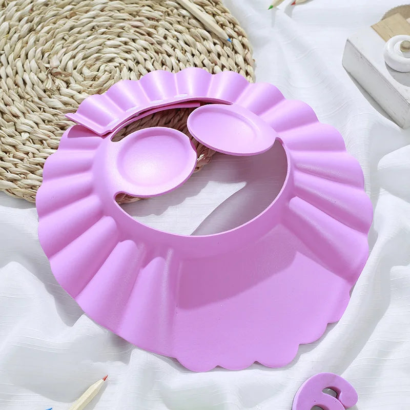 Adjustable Baby Shower Cap – Soft Waterproof Shampoo Hat with Eye & Ear Protection for Kids and Toddlers