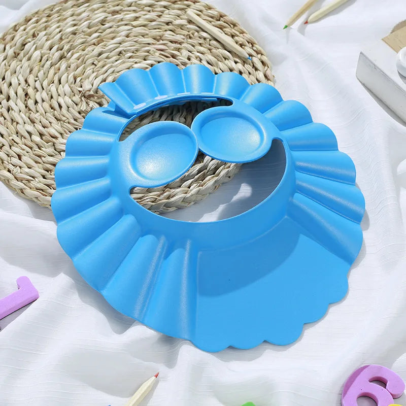 Adjustable Baby Shower Cap – Soft Waterproof Shampoo Hat with Eye & Ear Protection for Kids and Toddlers