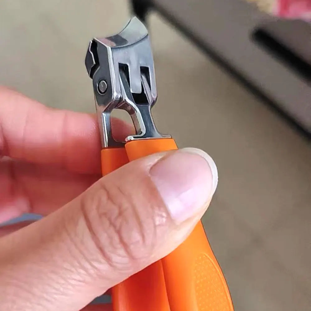Slanted Nail Clippers, Wide Jaw Opening Anti-Splash Slanted Nail Clipper