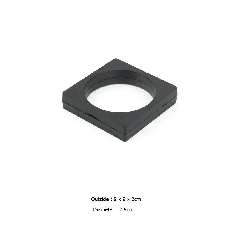 PE Film Jewelry Storage Box 3D Packaging Case Gemstone Free Stand Floating Frame Membrane Ring Earrings Necklace Display Holder