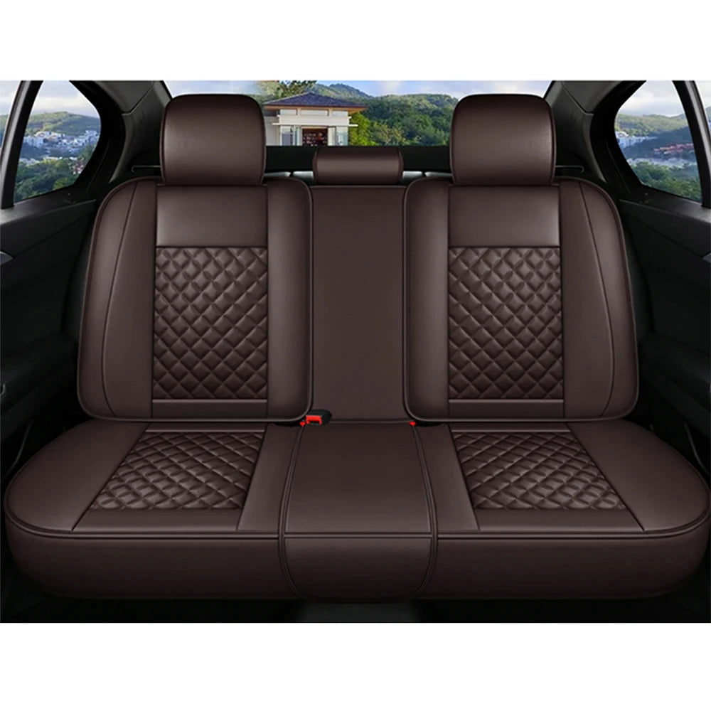 Leather Car Seat Cover Sets for Renault Megane Duster Captur Clio Laguna Kadjar Scenic Koleos Fluence Auto Interior Accessories