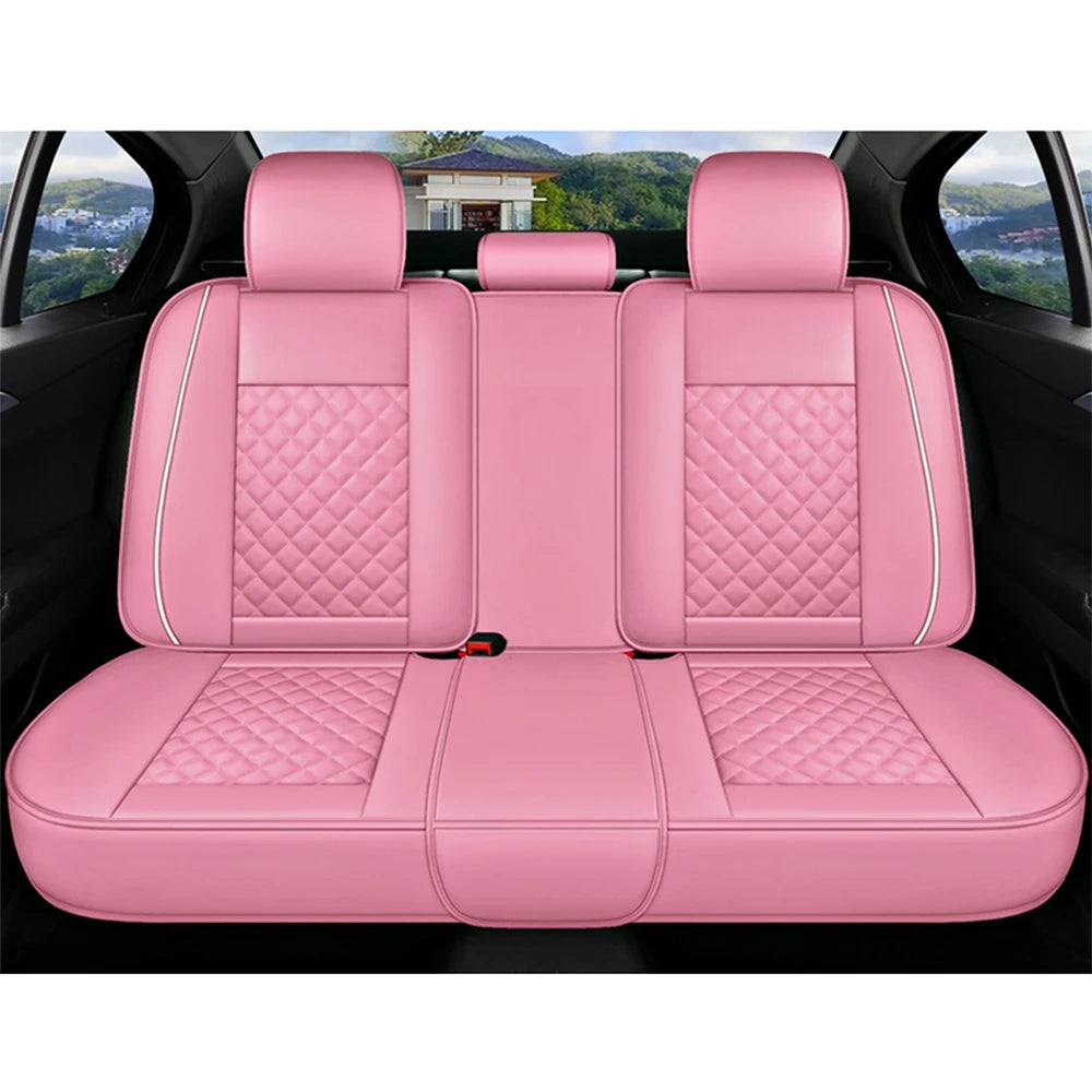 Leather Car Seat Cover Sets for Renault Megane Duster Captur Clio Laguna Kadjar Scenic Koleos Fluence Auto Interior Accessories