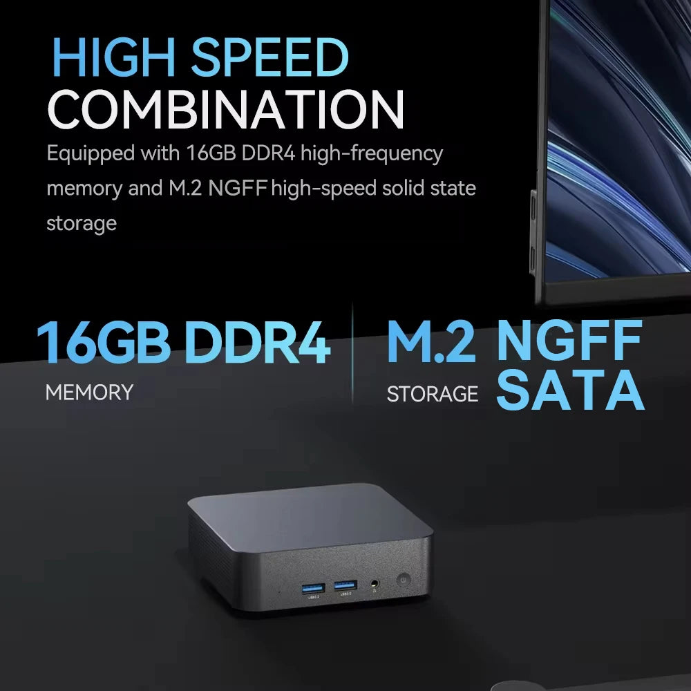 2025 Intel Core I9 8950HK Portable Mini PC Computer Windows 11 16GB 1TB Gaming Computer Wifi 6 USB Portable Mini Desktop PC