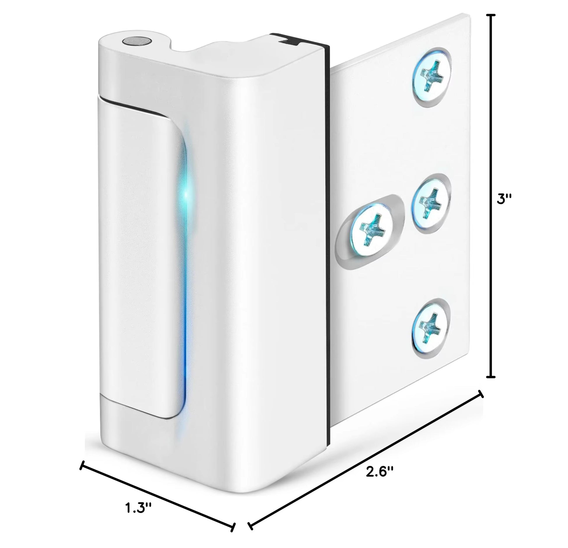 New Home Security Door Lock Aluminum Alloy Anti-Theft Door Lock Childproof Door Reinforcement Lock with 3 Inch Stop