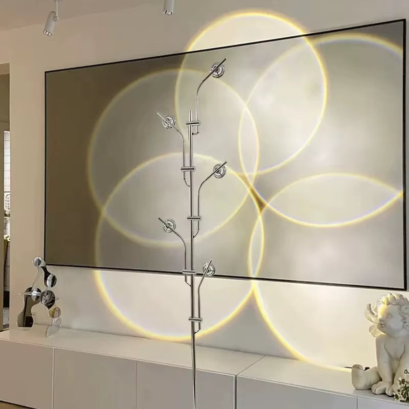 Sunset Lamp Rainbow Atmosphere Night Light Sunset Light for Bedroom Room Decoration Background Wall Sunset Floor Lamp